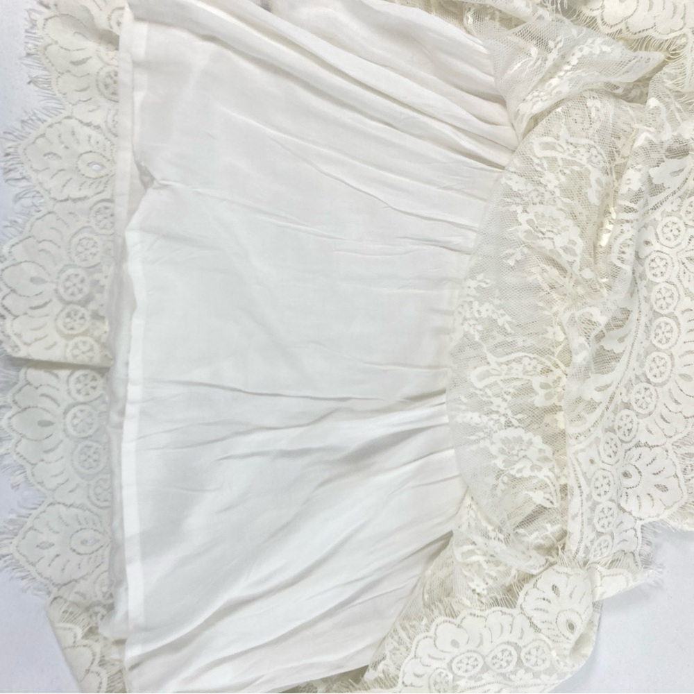 Free People Verushka High Neck Button Back Lace dress Size 4 Ivory Women’s - Picture 9 of 14